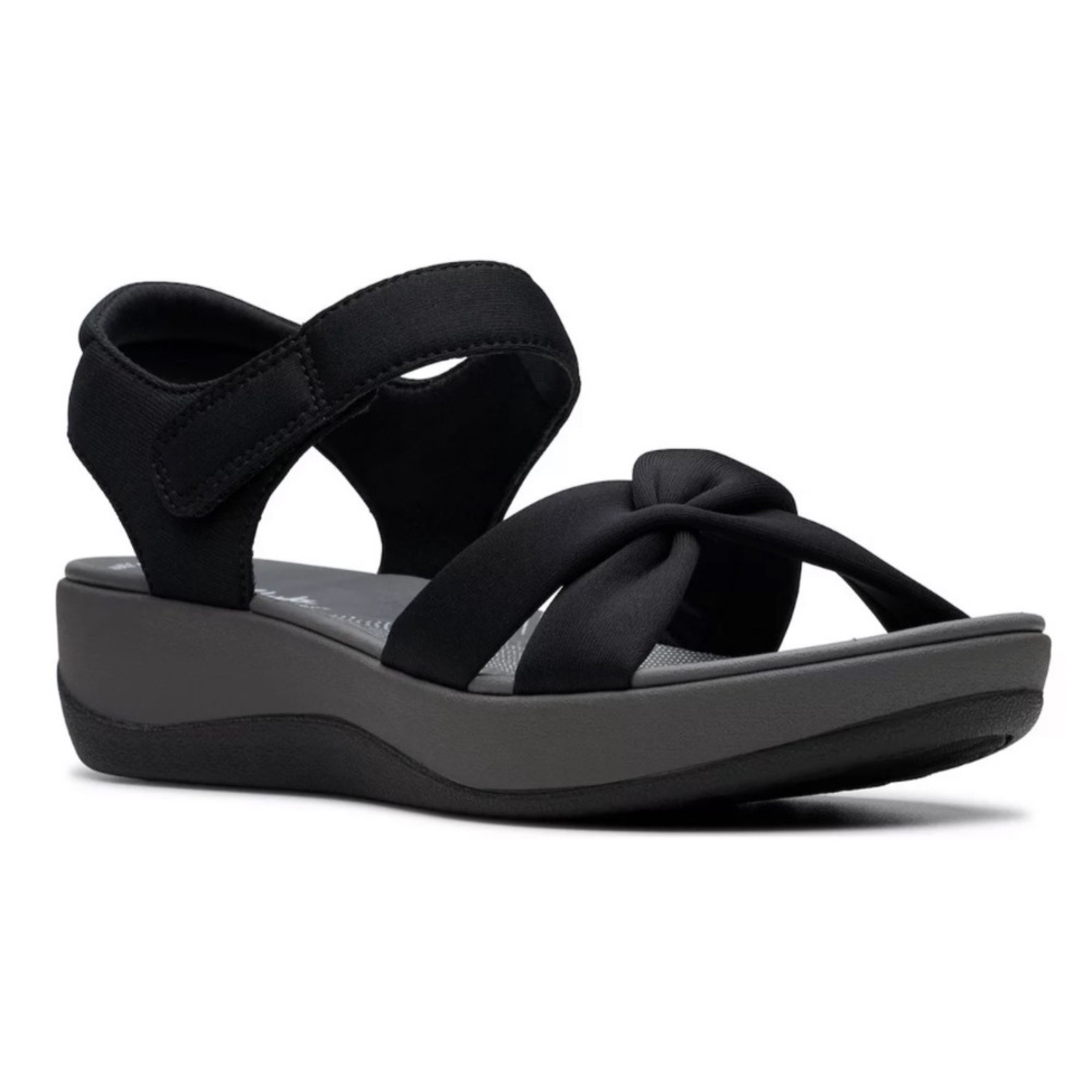 Cloudsteppers by Clarks Women’s Black‎ Arla Belle Strappy Sandals 9.5 vacation